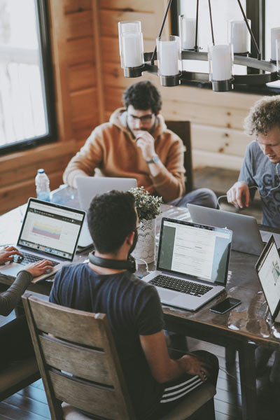 sustainable coworking brainstorming